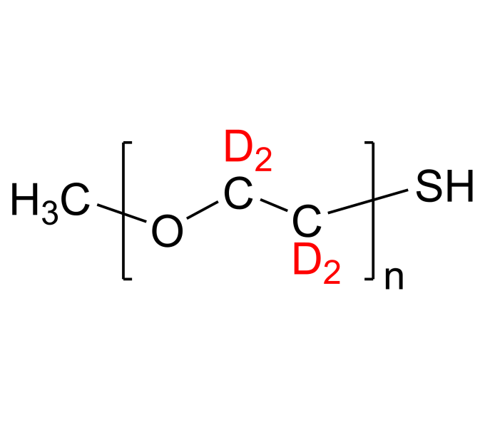 Deuterated Poly(ethylene glycold4) methyl ether, ωthiolterminated