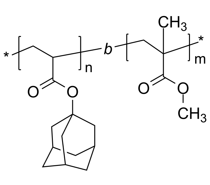 Poly(1adamantyl acrylate)bpoly(methyl methacrylate)