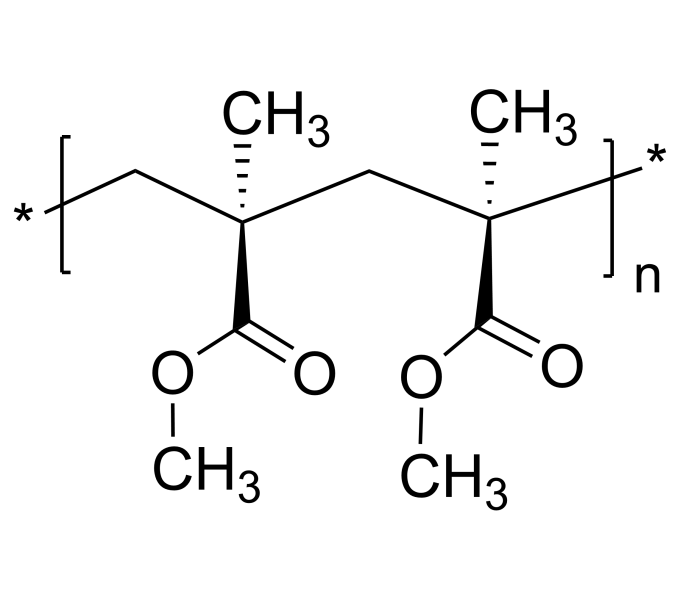 Poly(methyl methacrylate), isotactic (iso>syndio>hetero)