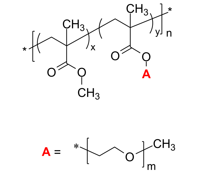 Poly(methyl methacrylate)graftpoly(ethylene oxide)