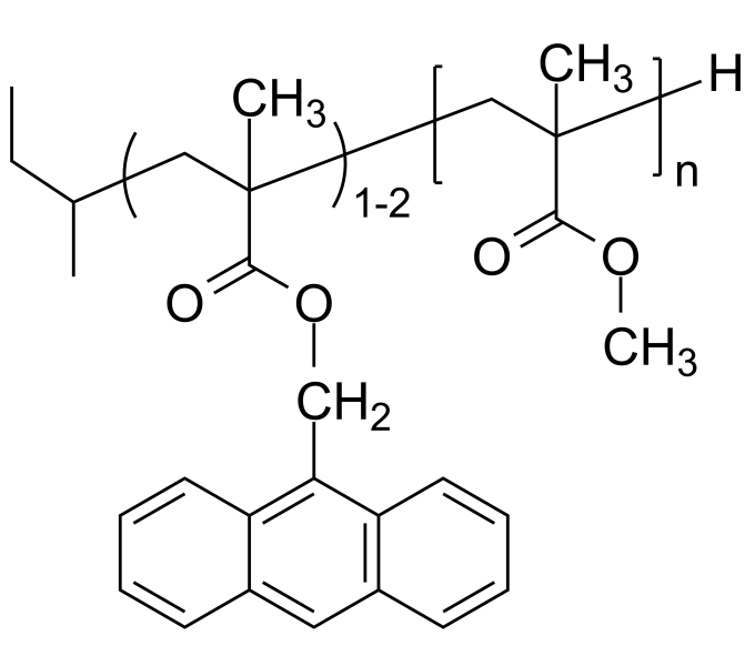 Poly(methyl methacrylate), α(anthracen9ylmethyl methacrylate)terminated