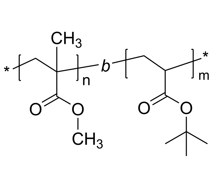 Poly(methyl methacrylate)bpoly(tertbutyl acrylate)