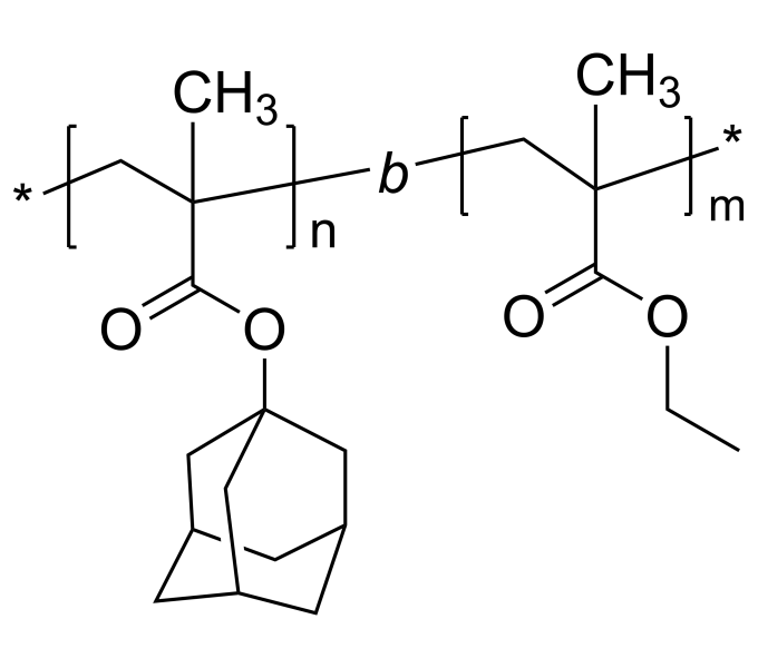 Poly(1adamantyl methacrylate)bpoly(ethyl methacrylate)