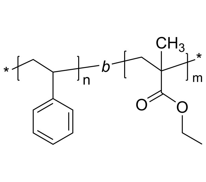 Poly(styrene)bpoly(ethyl methacrylate)