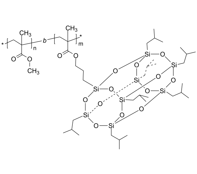 Poly(methyl methacrylate)bpoly(heptaisobutyl octasilsesquioxane [POSS