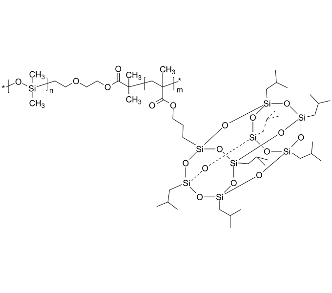 Poly(dimethylsiloxane)bpoly(heptaisobutyl octasilsesquioxane [POSS