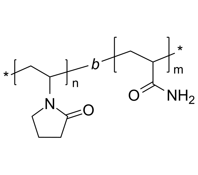 Poly(N-vinyl pyrrolidone)-b-poly(acrylamide)