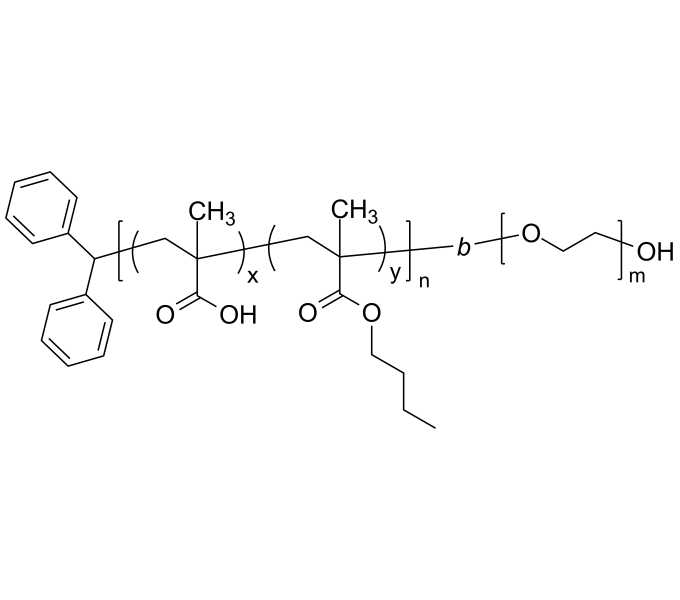 Poly(methacrylic acidconbutyl methacrylate)bpoly(ethylene oxide)
