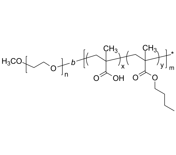 Poly(ethylene oxide)bpoly(methacrylic acidconbutyl methacrylate)