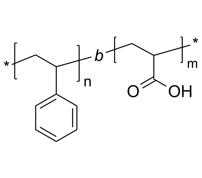 Poly(styrene)bpoly(acrylic acid)