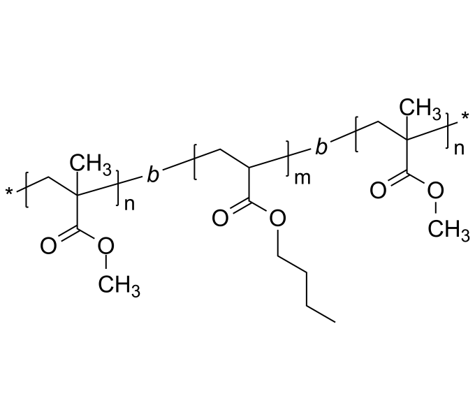 Poly(methyl methacrylate)bpoly(nbutyl acrylate)bpoly(methyl