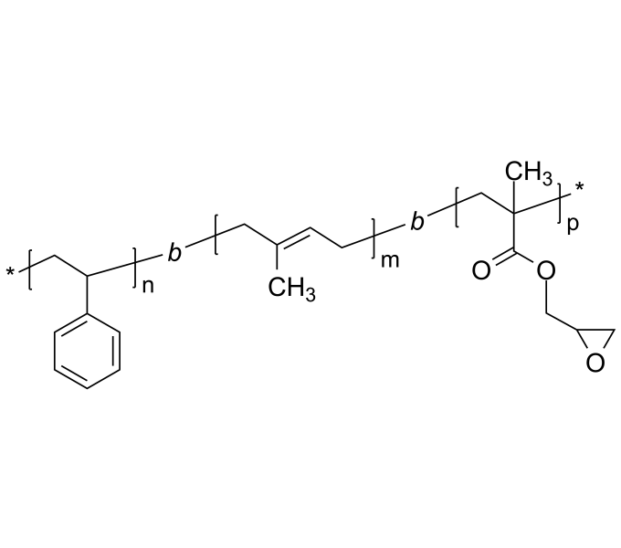 Poly(styrene)bpoly(1,4isoprene)bpoly(glycidyl methacrylate)
