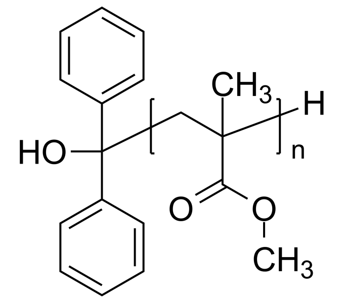 Poly(methyl methacrylate), αhydroxydiphenylmethylterminated