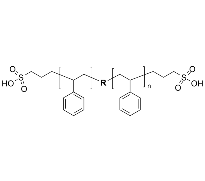Poly(styrene), α,ω-bis(sulfonic acid)-terminated