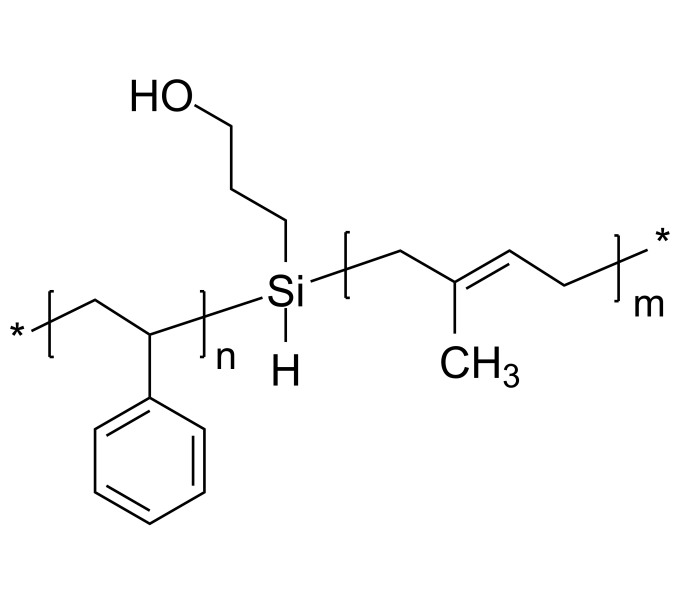Poly(styrene)bpoly(1,4isoprene), with carbinol group at the block