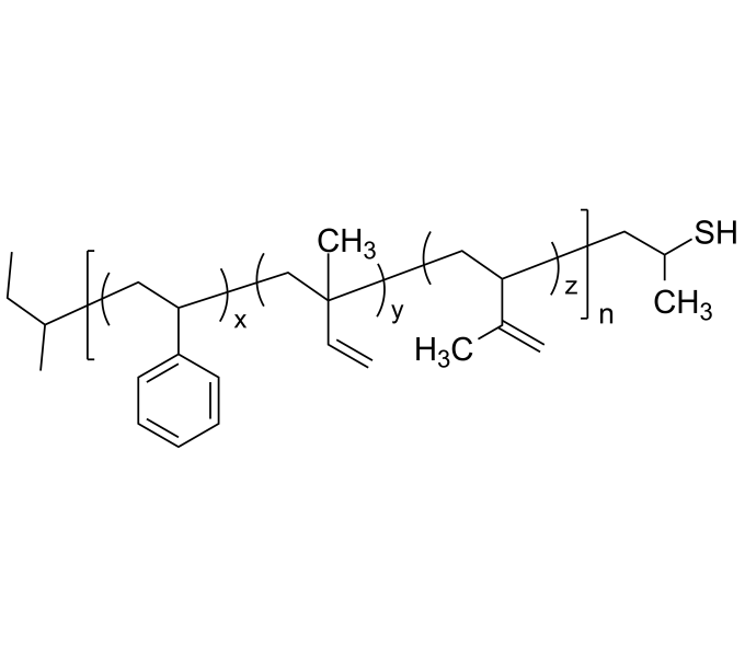 Poly(styreneco1,2isopreneco3,4isoprene), ωthiolterminated