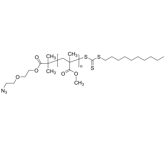 Poly(methyl methacrylate), α-azide-terminated (by RAFT)