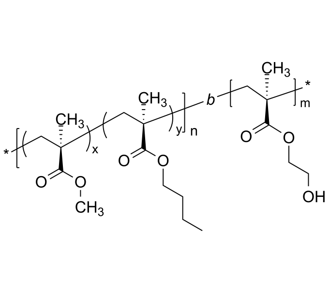 Poly(methyl methacrylateconbutyl methacrylate)bpoly(2hydroxyethyl