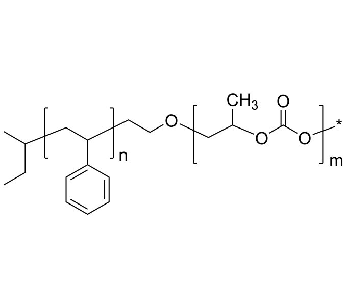 Poly(styrene)bpoly(propylene carbonate)