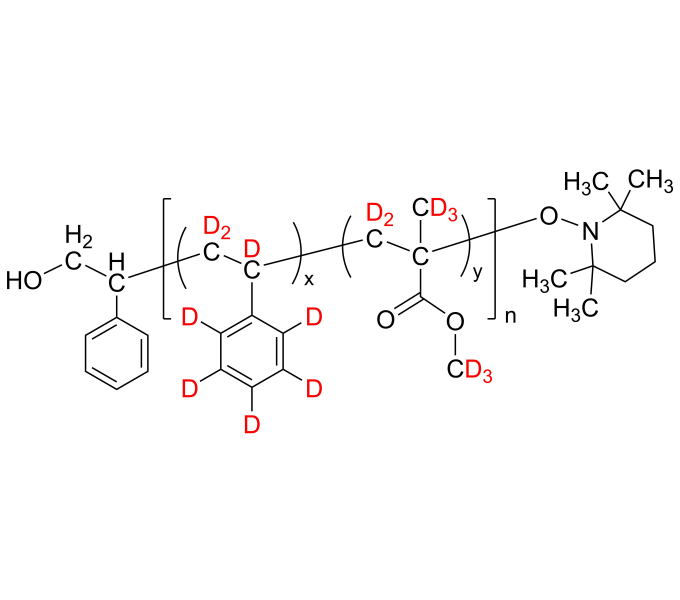 Poly([deuterated styrened8]co[deuterated methyl methacrylated8), (αhydroxy, ωTEMPO)terminated